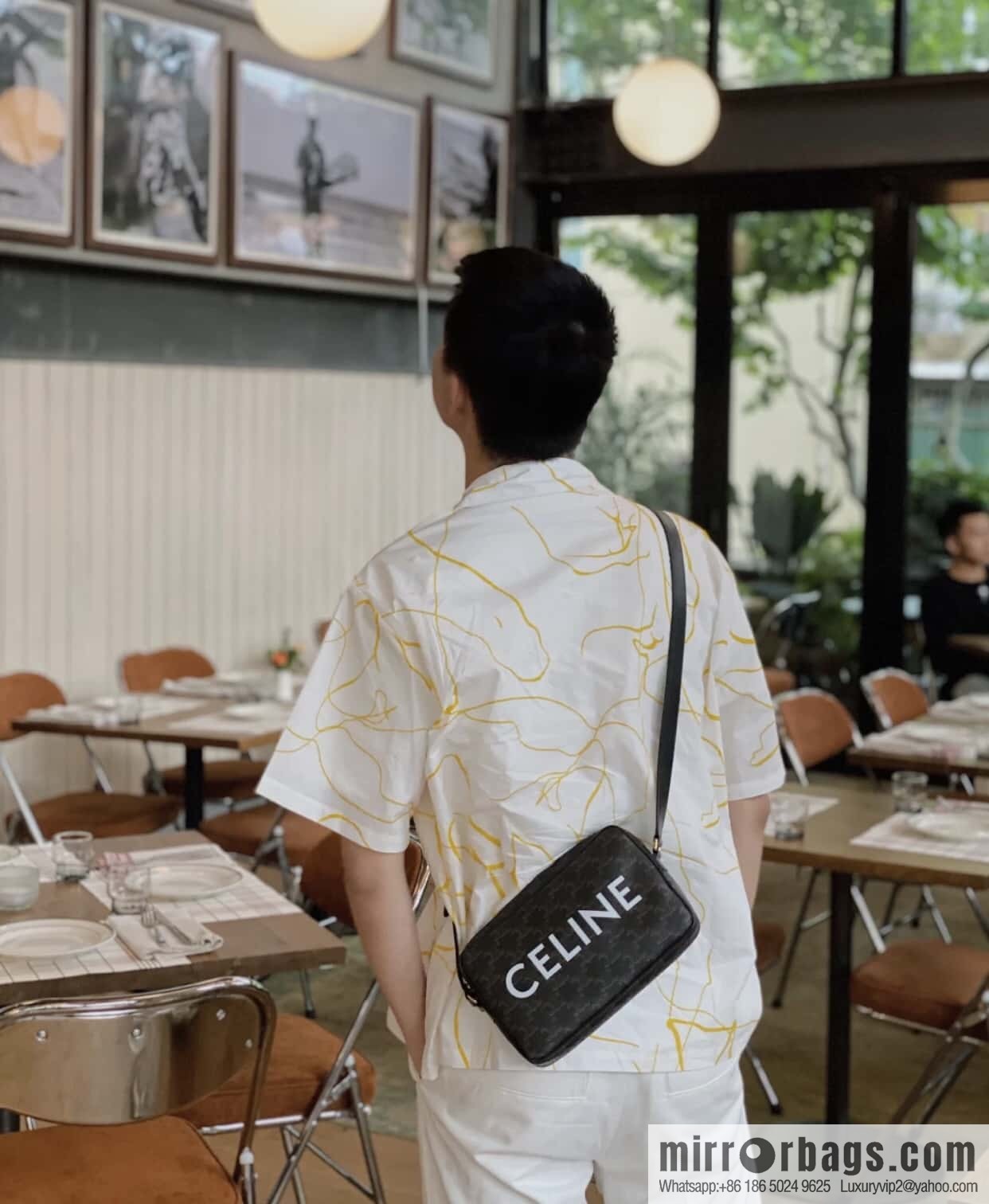 CELINE logo printed medium messenger bag 194502