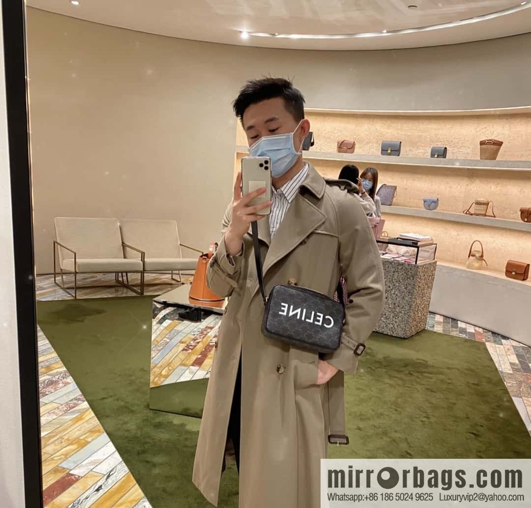 CELINE logo printed medium messenger bag 194502