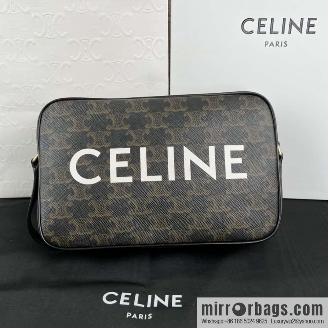 CELINE logo printed medium messenger bag 194502