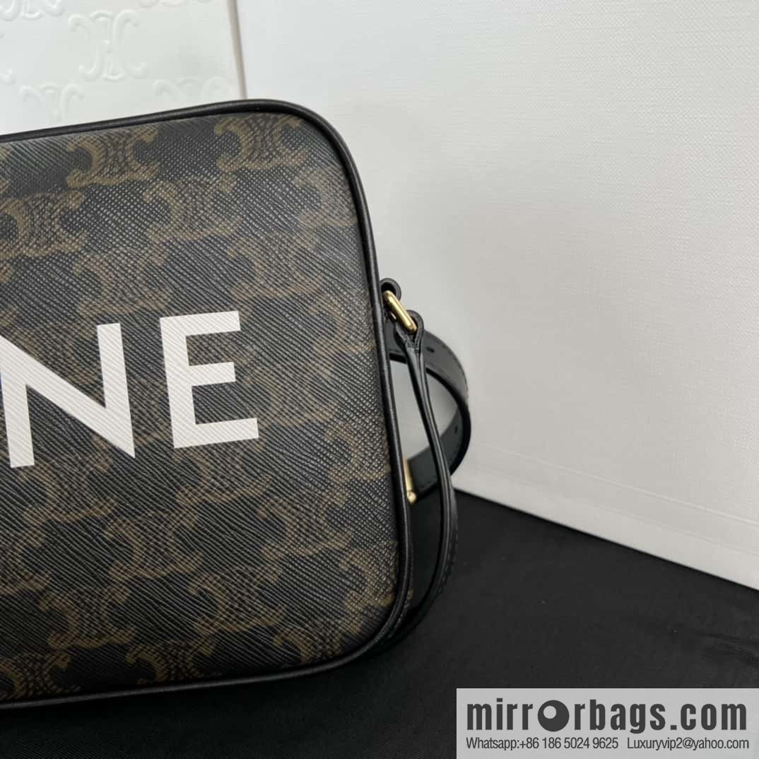 CELINE logo printed medium messenger bag 194502