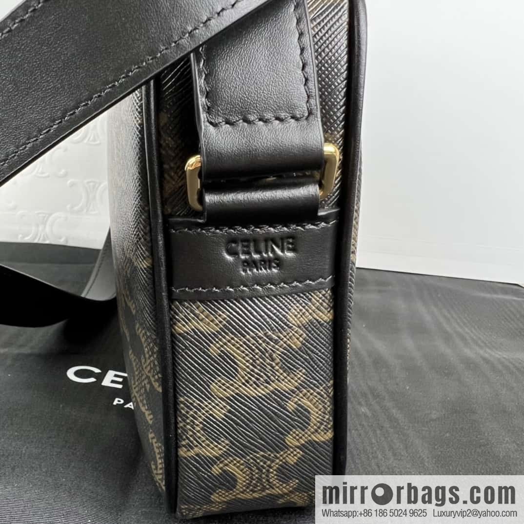 CELINE logo printed medium messenger bag 194502