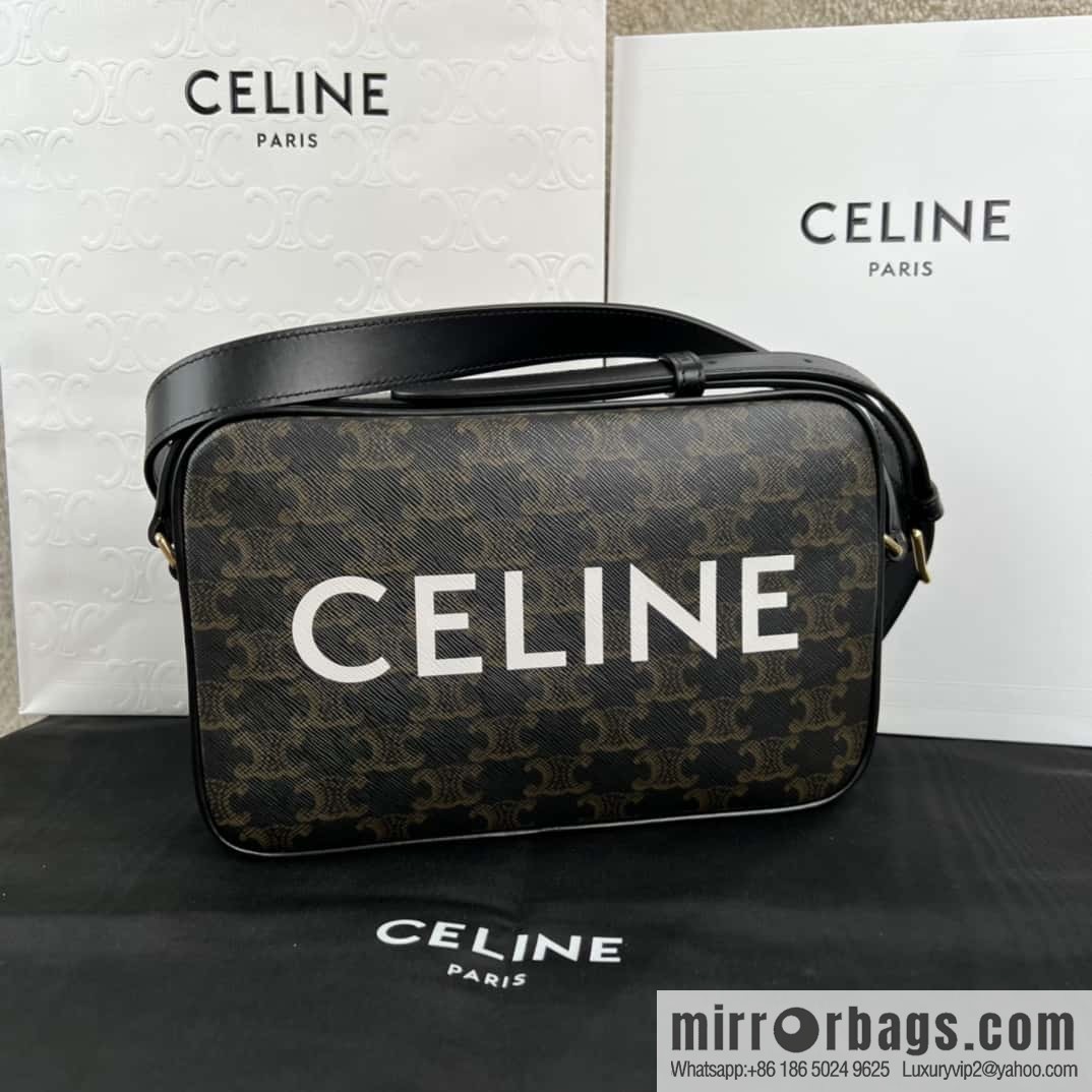 CELINE logo printed medium messenger bag 194502