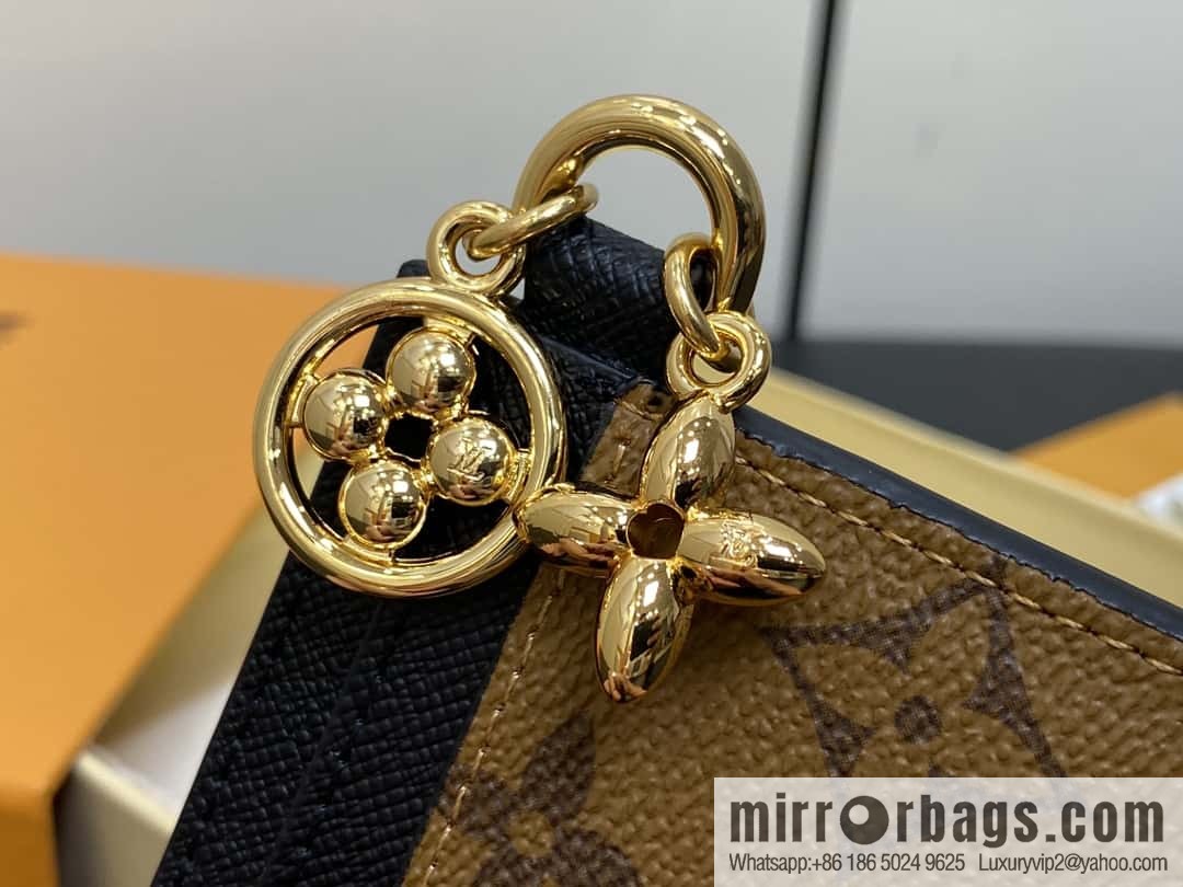 [Boutique‑grade] M82739 yellow flower, card bag wallet series, 5 LV Charms business card~