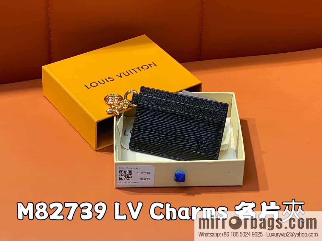 [Boutique‑grade] M82739 black water ripple, card bag wallet series