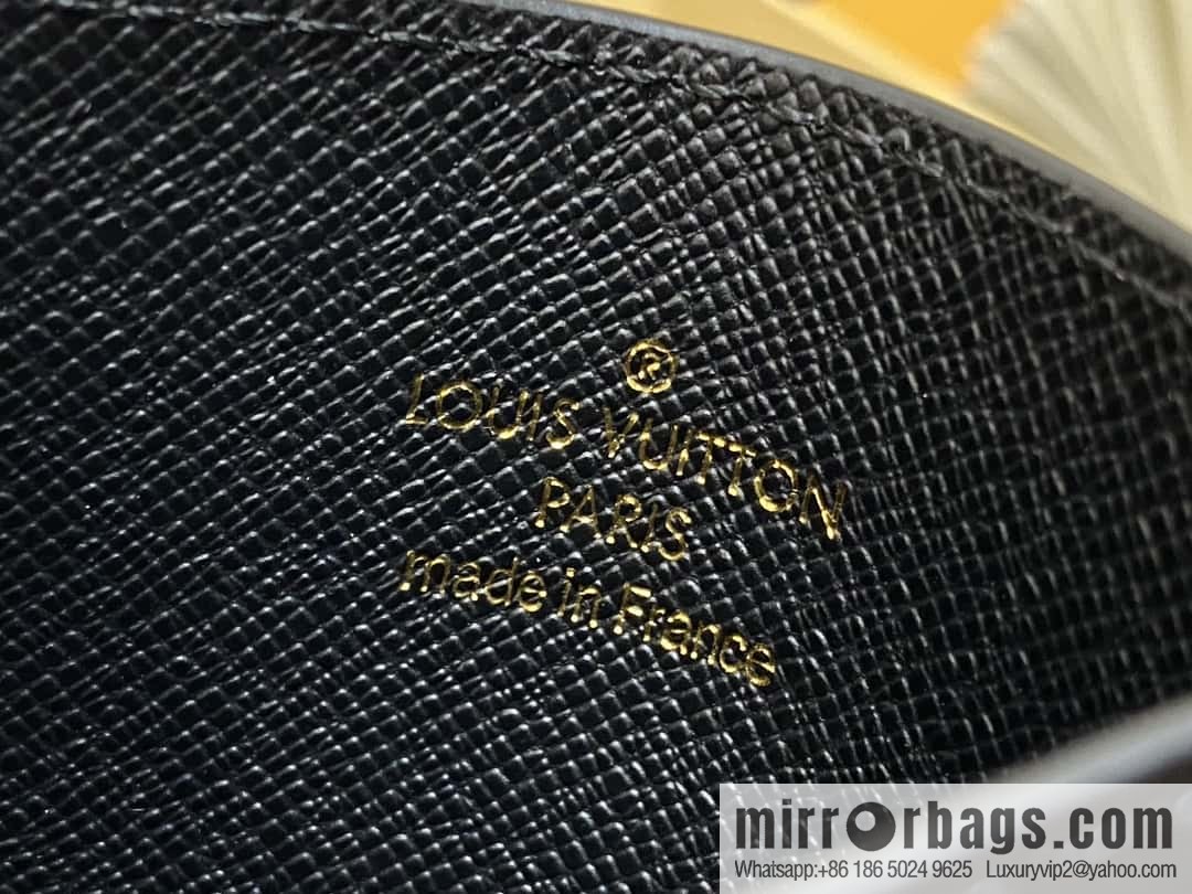 [Boutique‑grade] M82739 black water ripple, card bag wallet series