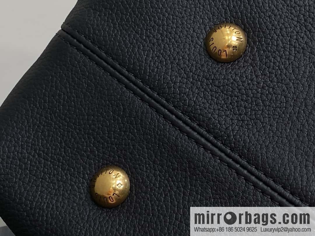 [Boutique‑grade] M25341 black, full leather shopping bag Low key cabas handbag 25342 M25343 2024 latest autumn and winter new models, Low Key Cabas medium handbag