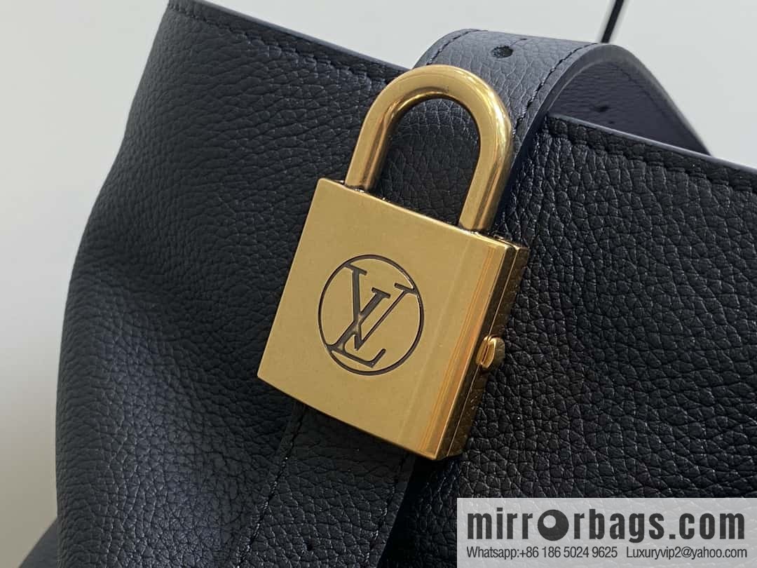 [Boutique‑grade] M25341 black, full leather shopping bag Low key cabas handbag 25342 M25343 2024 latest autumn and winter new models, Low Key Cabas medium handbag