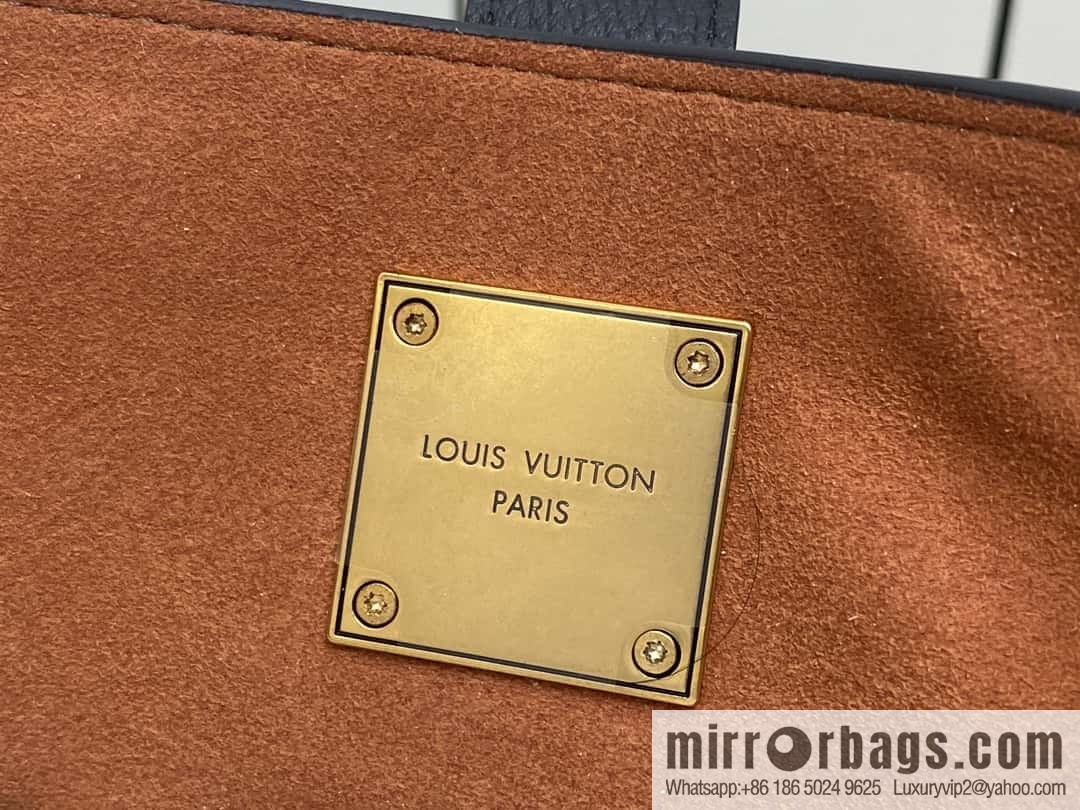 [Boutique‑grade] M25341 black, full leather shopping bag Low key cabas handbag 25342 M25343 2024 latest autumn and winter new models, Low Key Cabas medium handbag