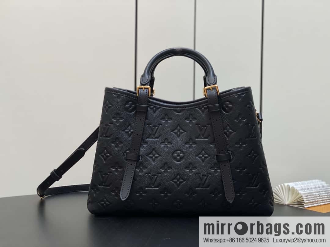 [Boutique‑grade] M11463 black, full leather tote bag series BABYLONE TOTE small handbag m11393 gray-brown m11394