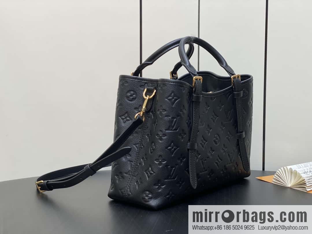 [Boutique‑grade] M11463 black, full leather tote bag series BABYLONE TOTE small handbag m11393 gray-brown m11394