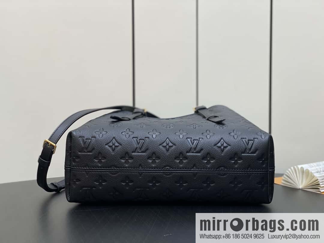 [Boutique‑grade] M11463 black, full leather tote bag series BABYLONE TOTE small handbag m11393 gray-brown m11394