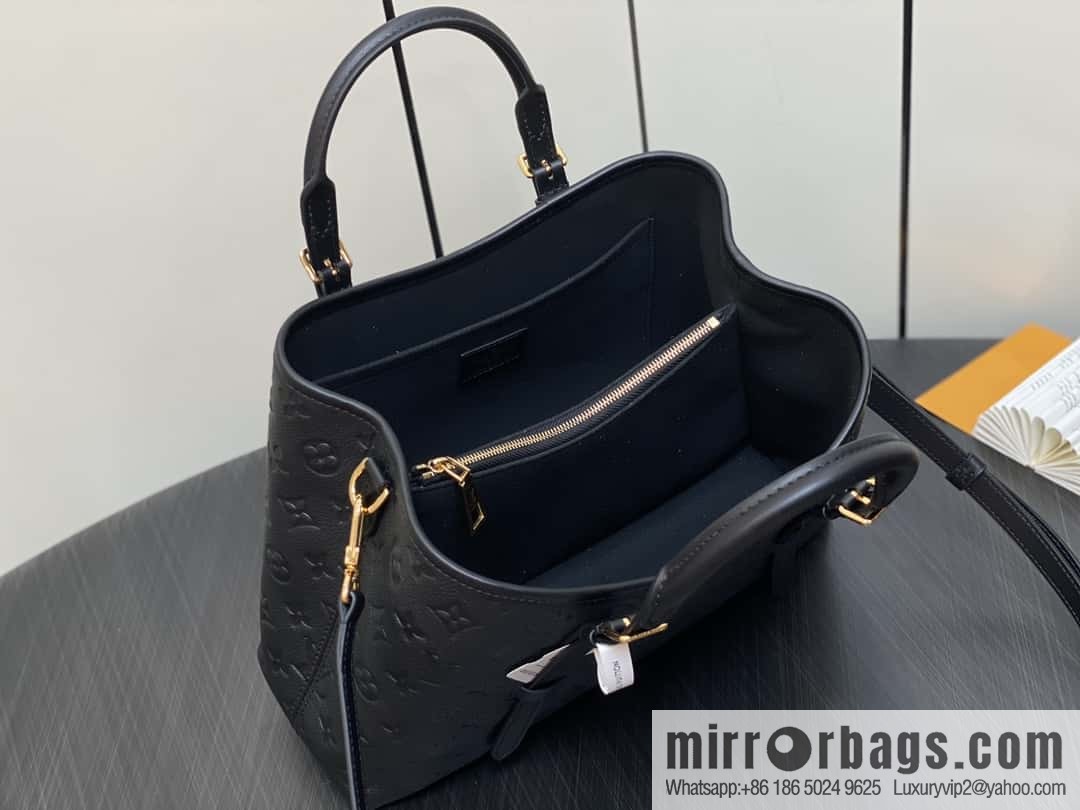 [Boutique‑grade] M11463 black, full leather tote bag series BABYLONE TOTE small handbag m11393 gray-brown m11394