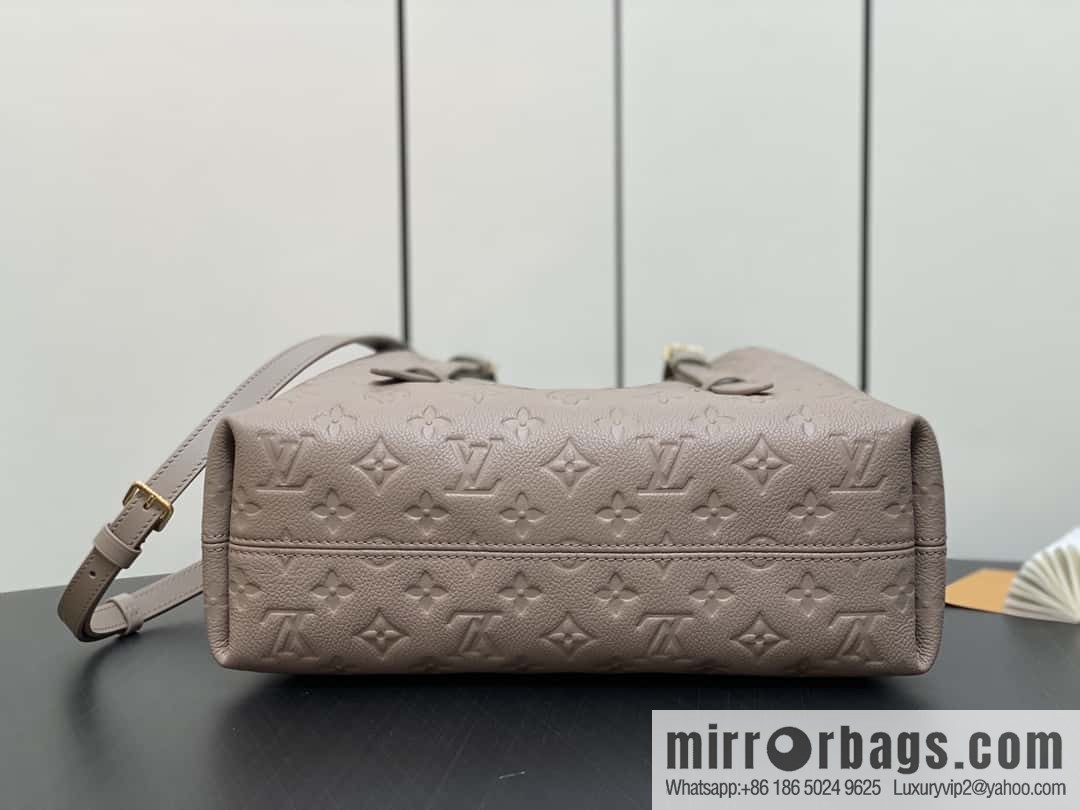[Boutique‑grade] M11463 black, full leather tote bag series BABYLONE TOTE small handbag m11393 gray-brown m11394