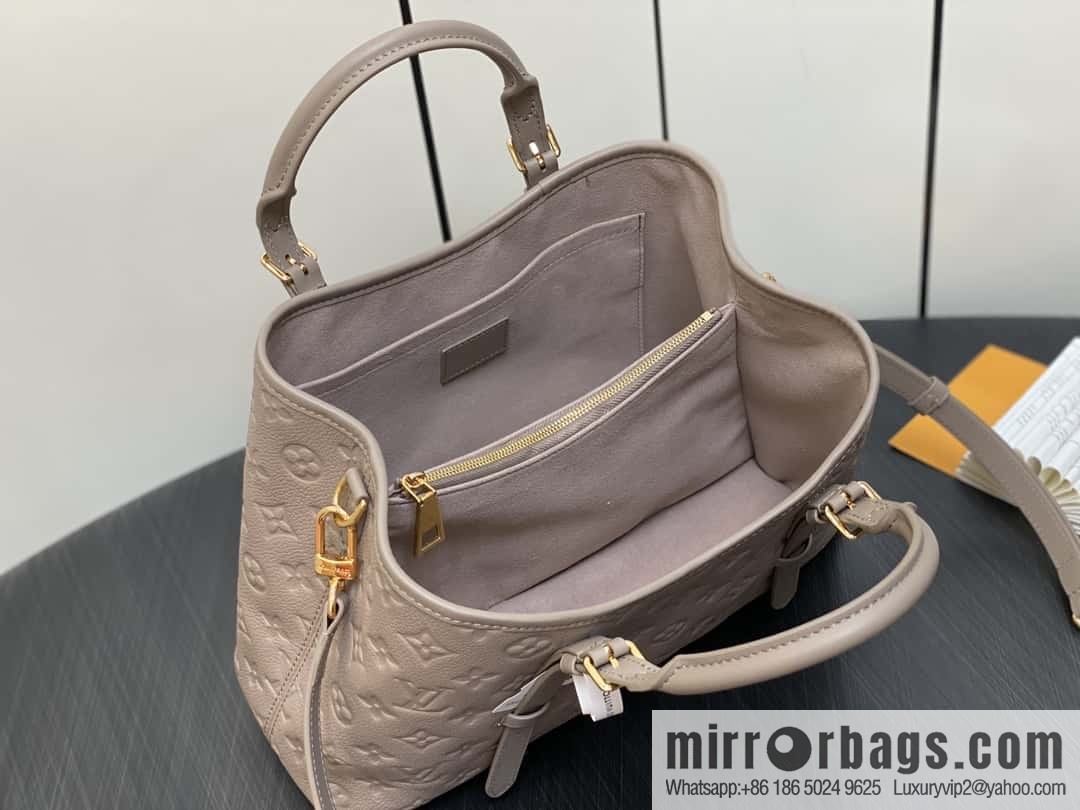 [Boutique‑grade] M11463 black, full leather tote bag series BABYLONE TOTE small handbag m11393 gray-brown m11394