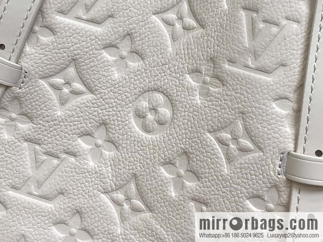 [Boutique‑grade] M11463 meters white full leather tote bag series BABYLONE TOTE small handbag m11393 gray-brown m11394