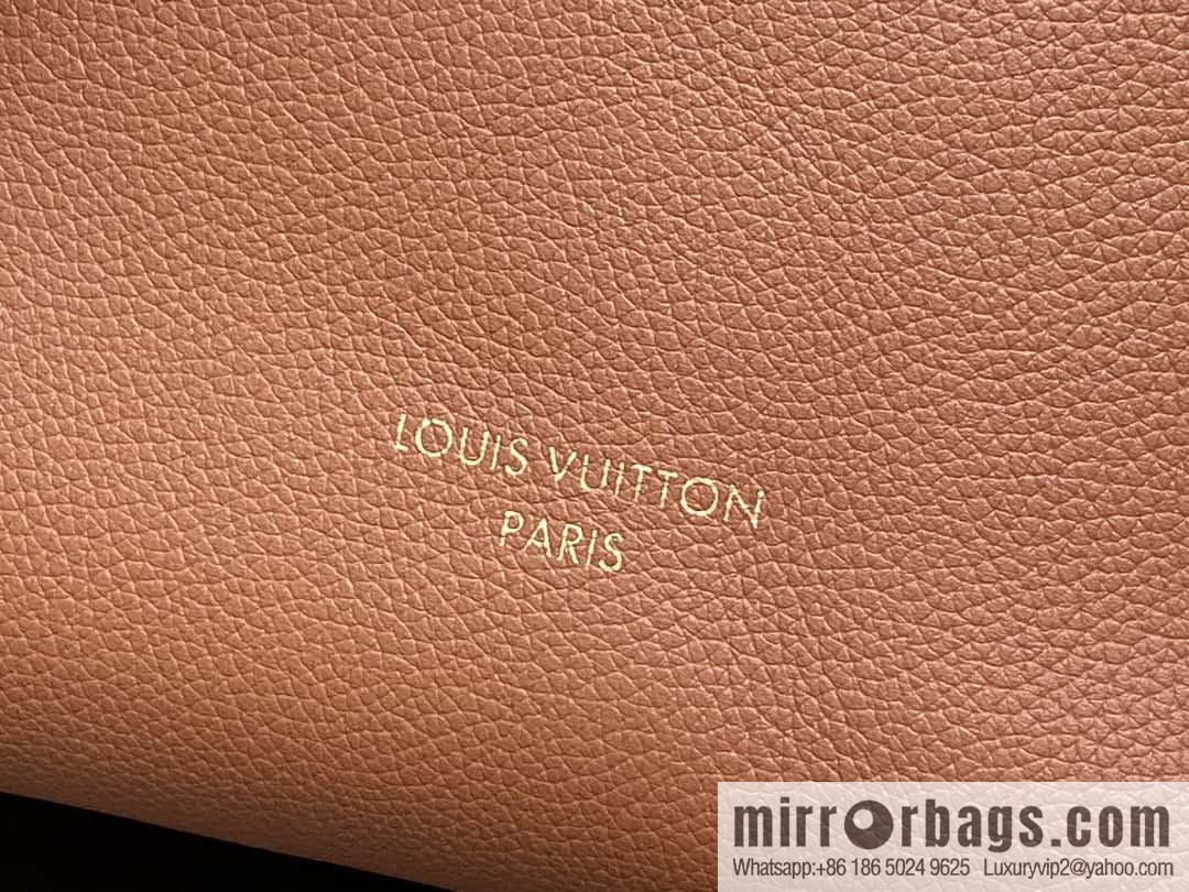 [Boutique‑grade] M25342 brown, full leather shopping bag M25341 M25343 Low key cabas handbag