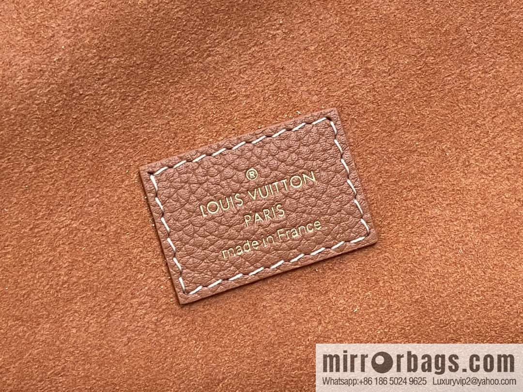 [Boutique‑grade] M25342 brown, full leather shopping bag M25341 M25343 Low key cabas handbag
