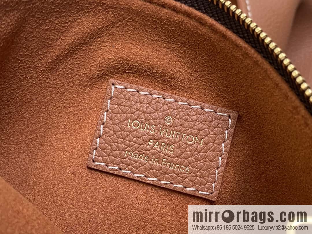 [Boutique‑grade] M25342 brown, full leather shopping bag M25341 M25343 Low key cabas handbag
