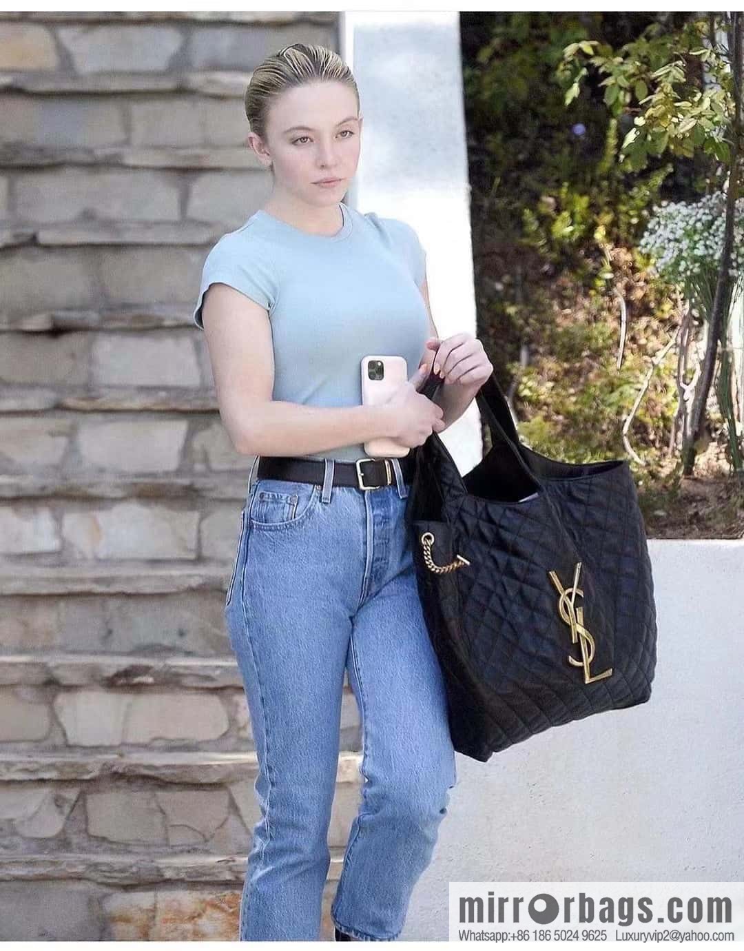 YSL 𝗜𝗖𝗔𝗥𝗘 𝟮𝟮 spring and summer new tote bag 698651