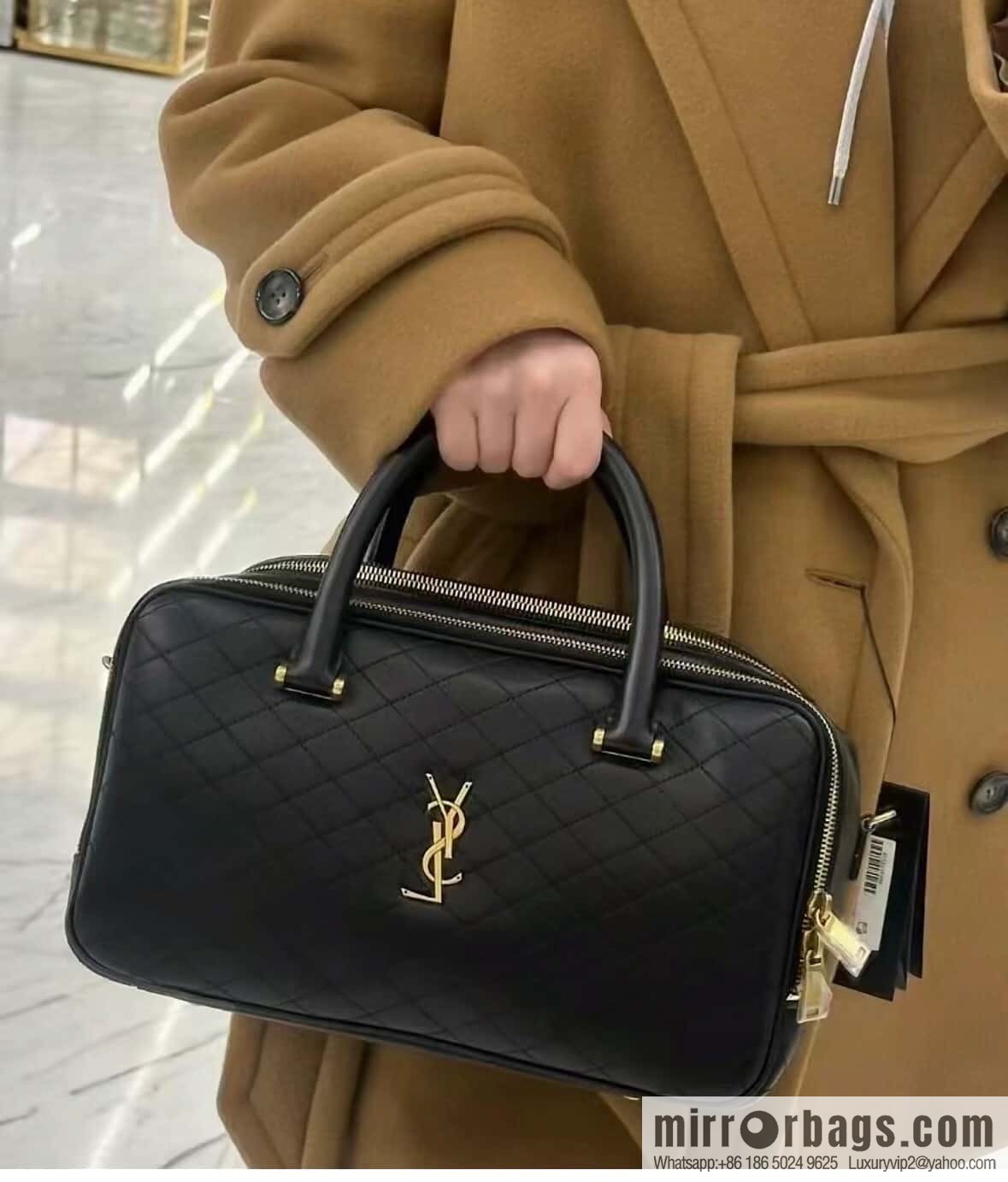 YSL 🆕 LIYA quilted sheepskin luggage 766785