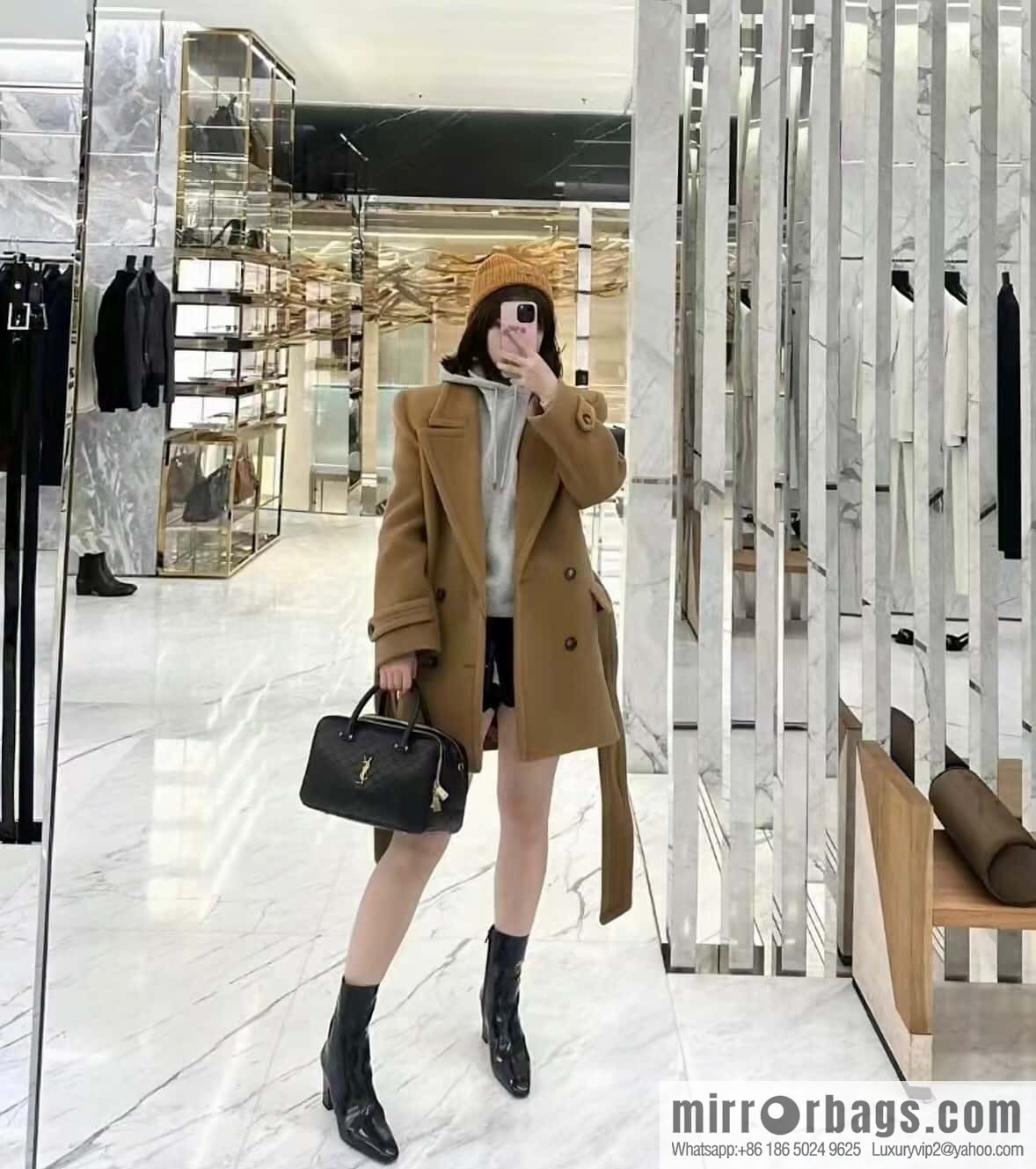 YSL 🆕 LIYA quilted sheepskin luggage 766785
