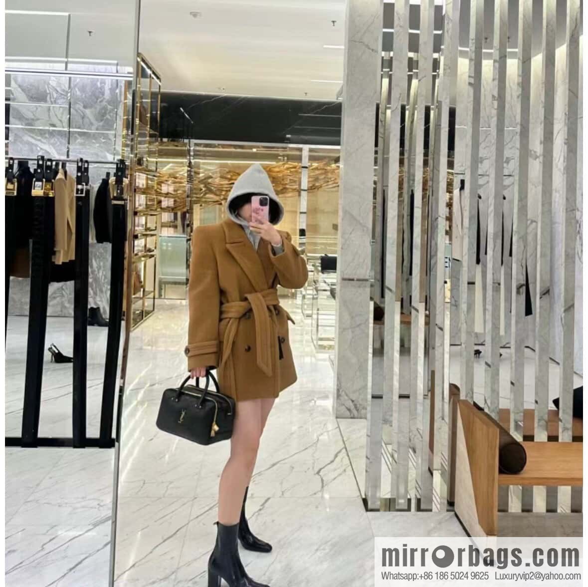 YSL 🆕 LIYA quilted sheepskin luggage 766785