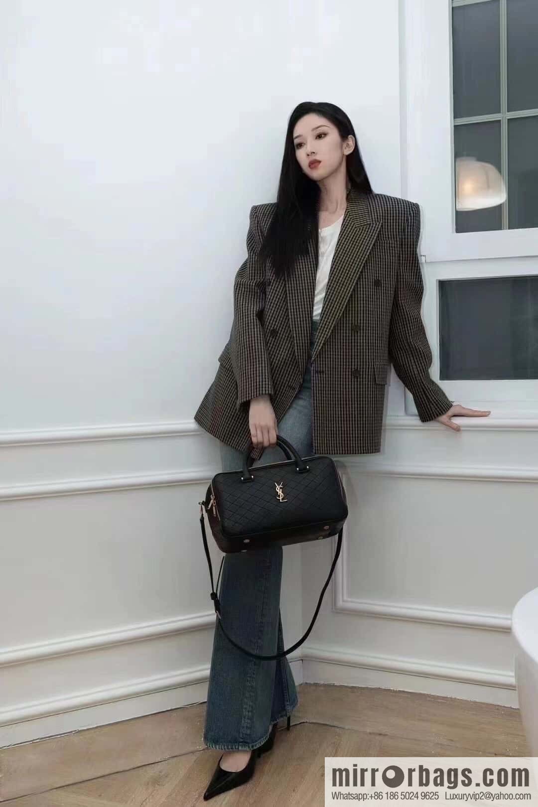 YSL 🆕 LIYA quilted sheepskin luggage 766785