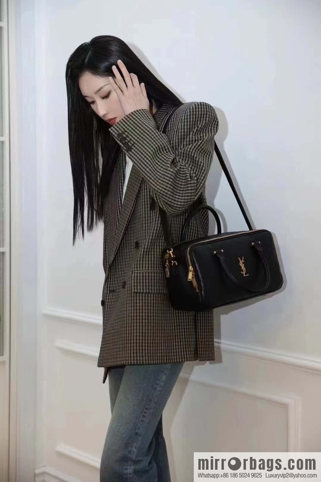 YSL 🆕 LIYA quilted sheepskin luggage 766785