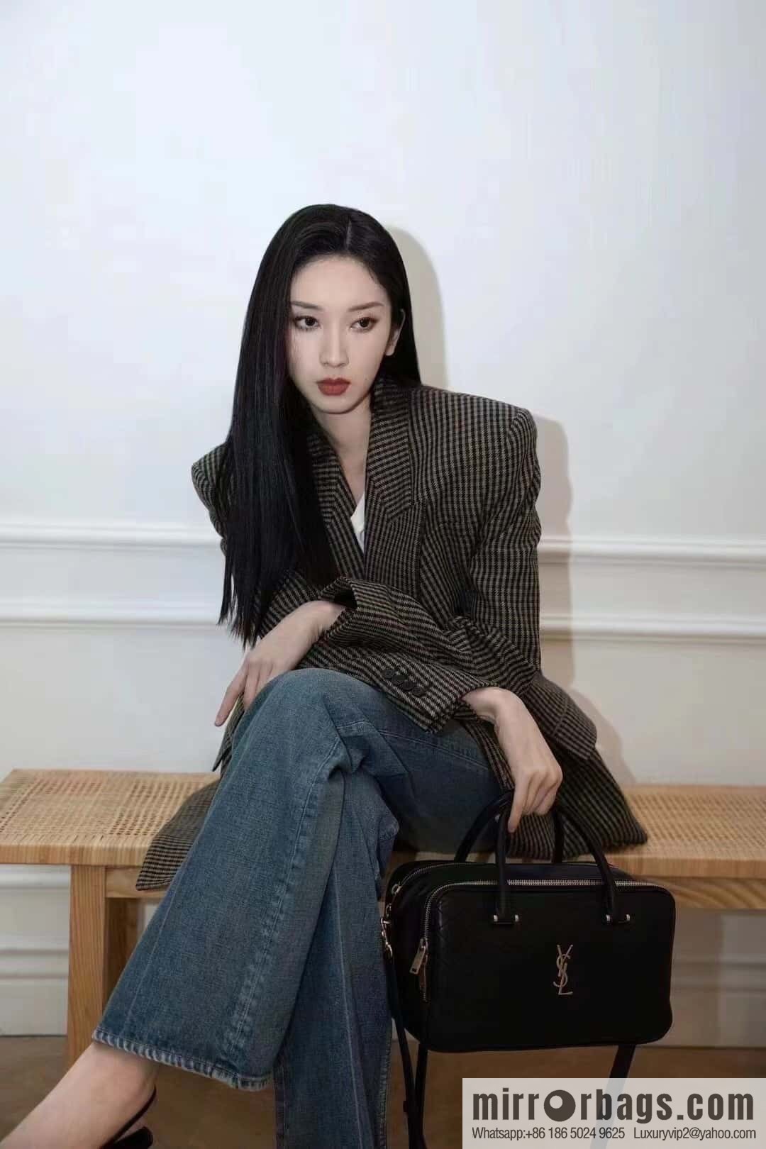YSL 🆕 LIYA quilted sheepskin luggage 766785