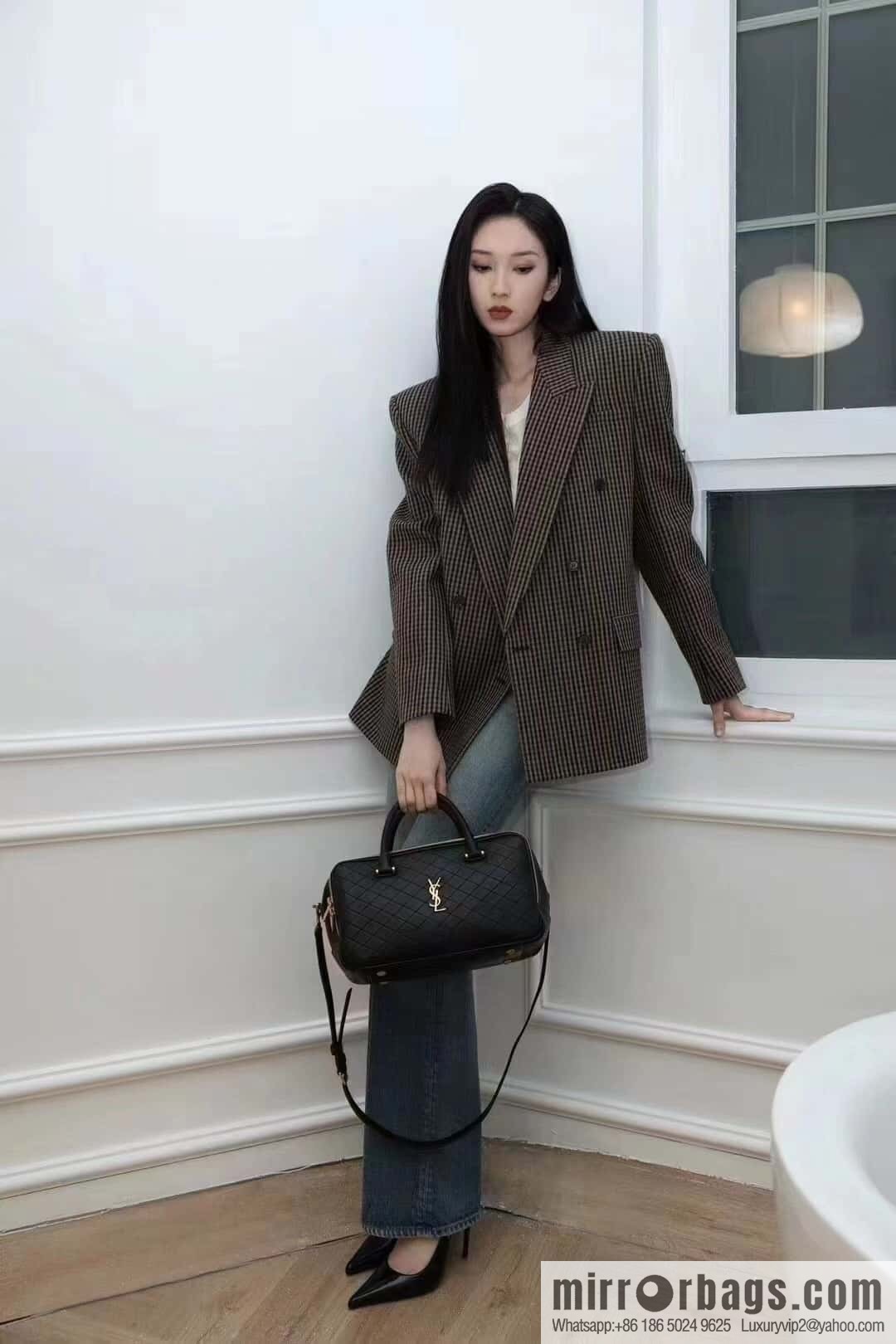 YSL 🆕 LIYA quilted sheepskin luggage 766785