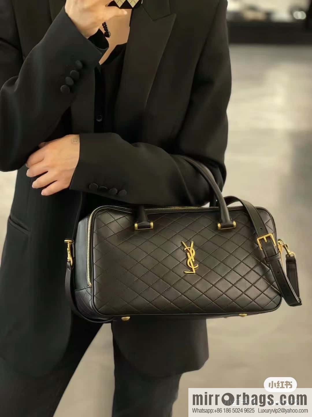 YSL 🆕 LIYA quilted sheepskin luggage 766785