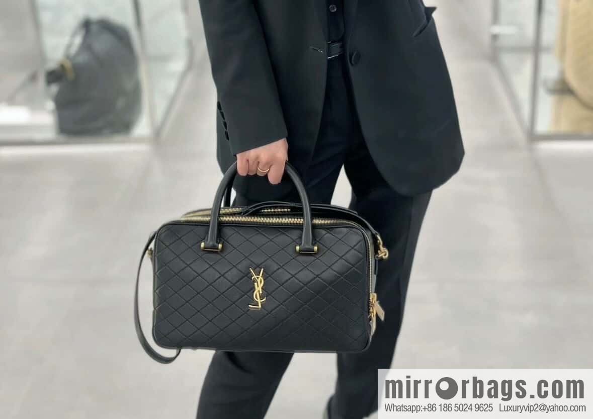 YSL 🆕 LIYA quilted sheepskin luggage 766785