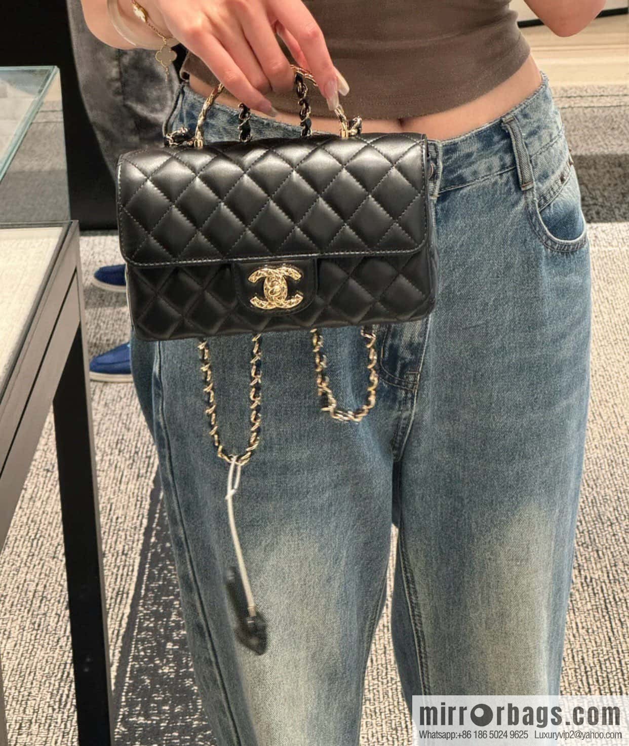 CHANEL CF Mini Wheat Handle ๐พ AS4924