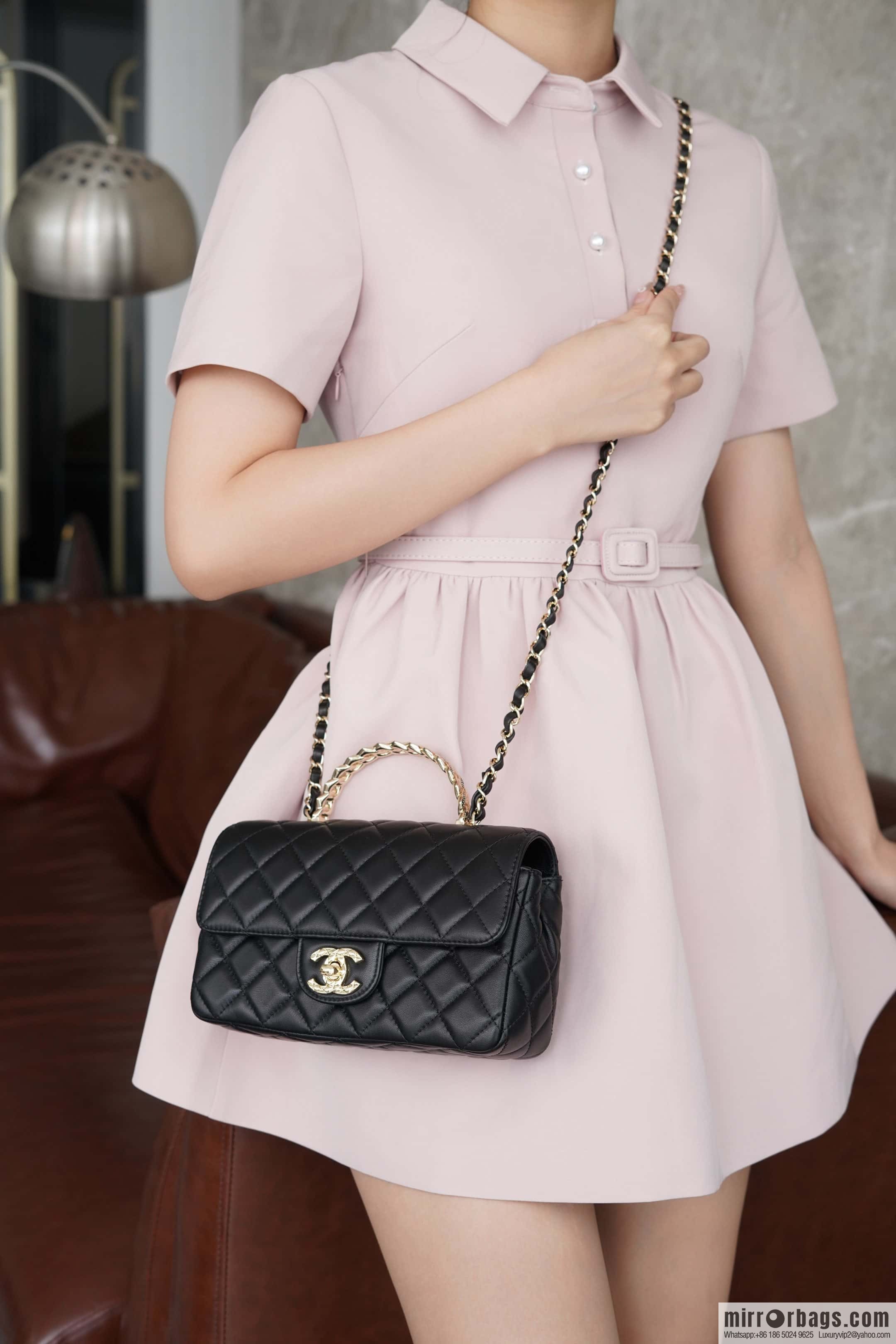 CHANEL CF Mini Wheat Handle ๐พ AS4924