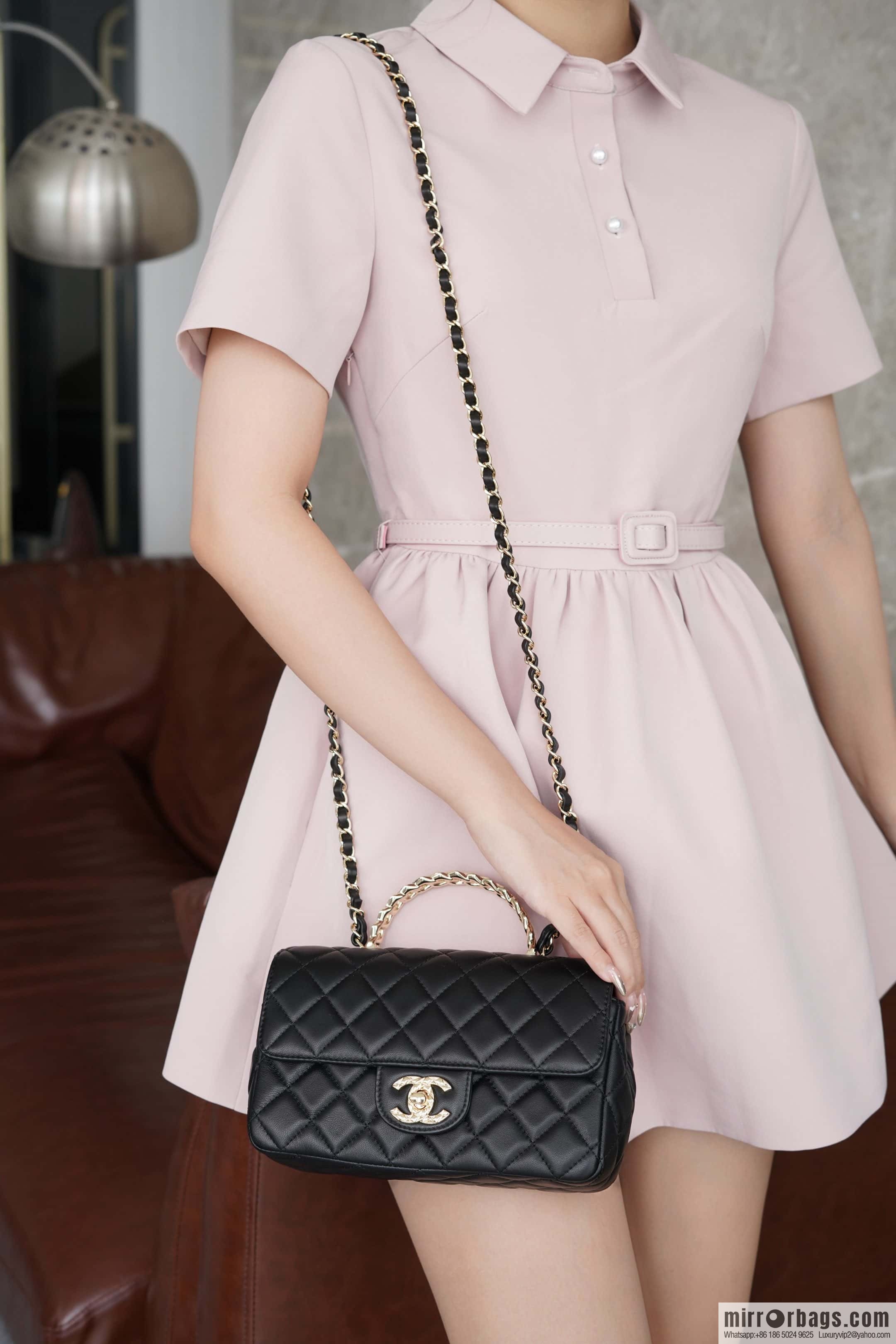 CHANEL CF Mini Wheat Handle ๐พ AS4924