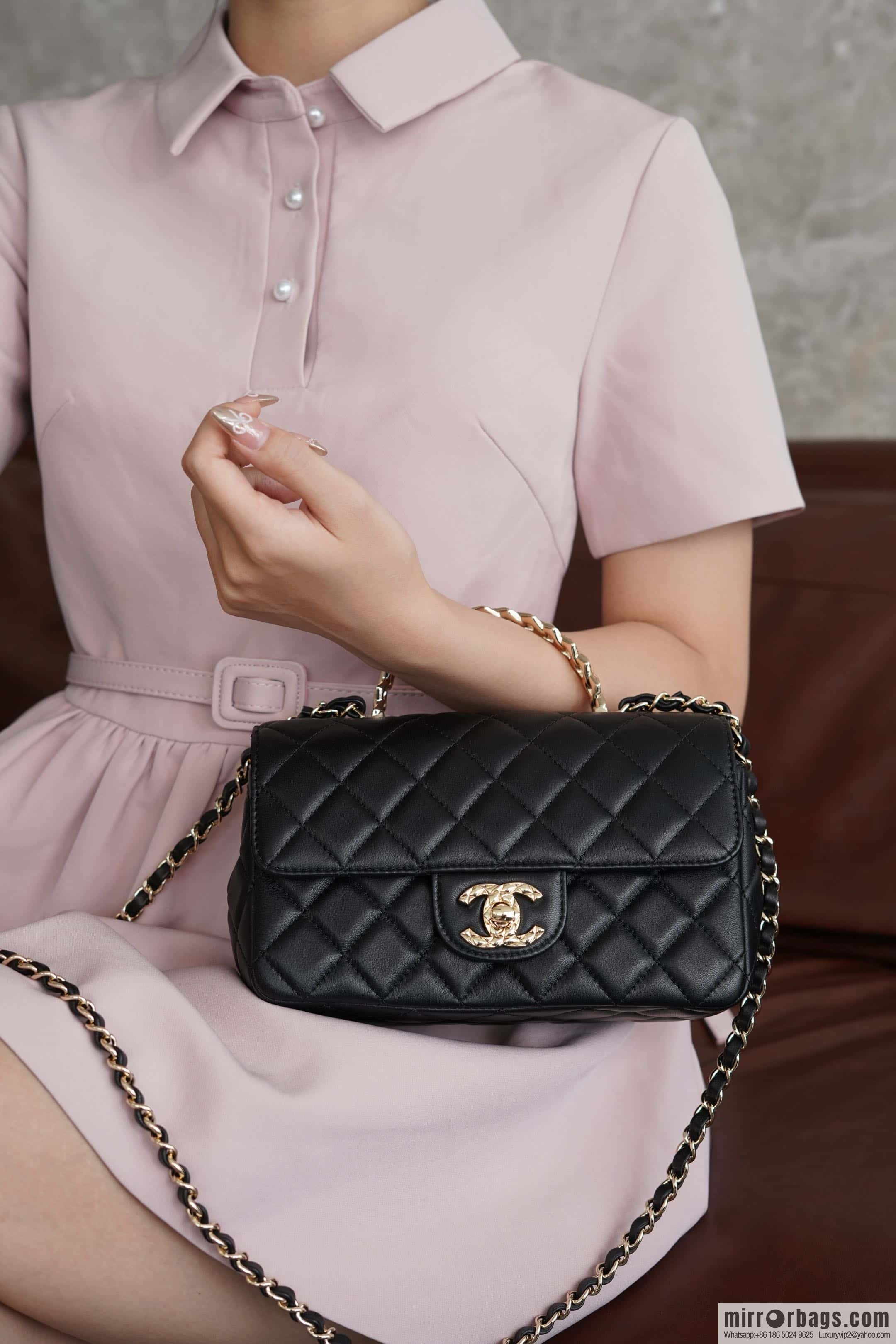 CHANEL CF Mini Wheat Handle ๐พ AS4924