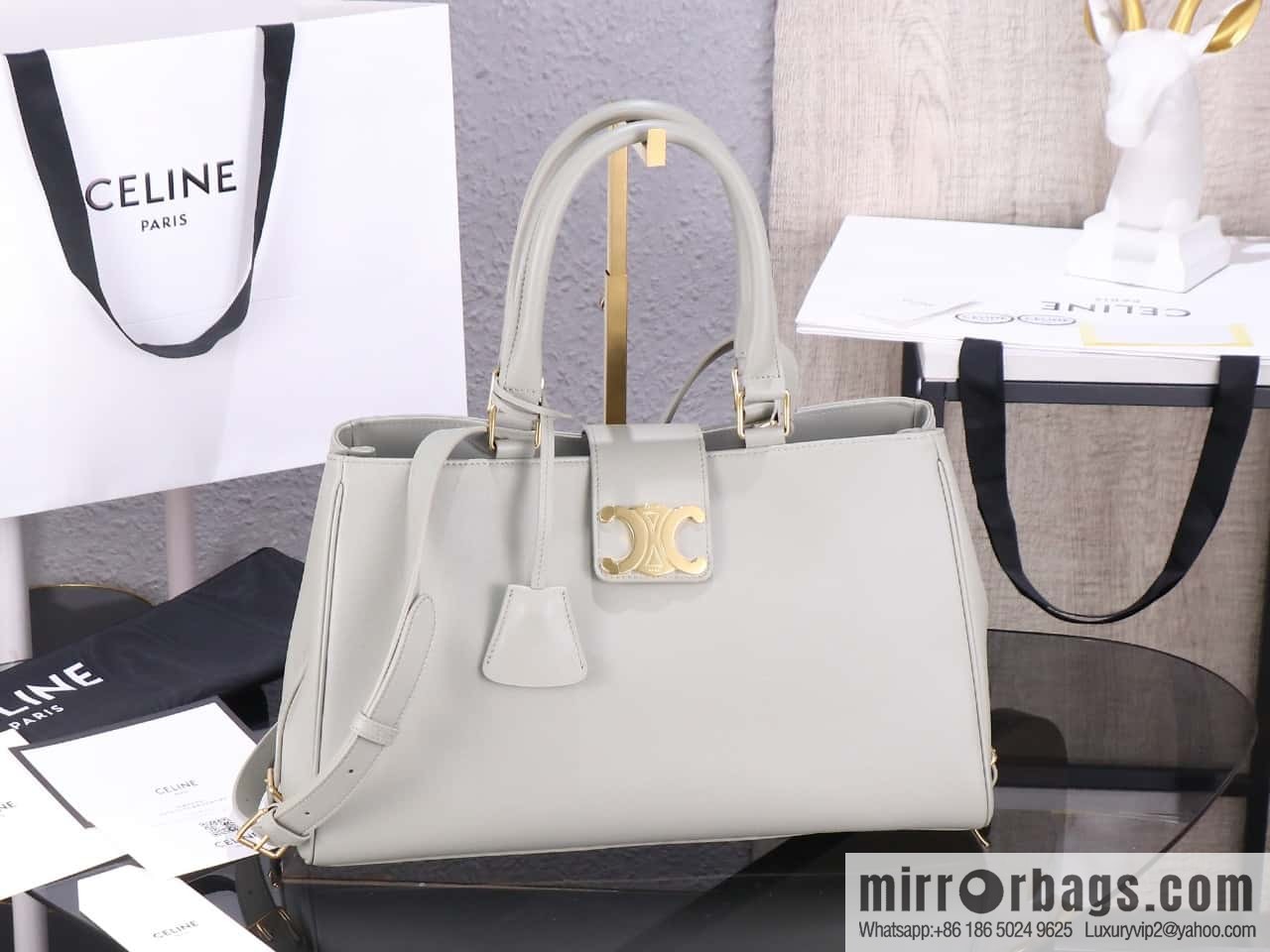 [Premium quality, all-steel hardware] TEEN TRIOMPHE calfskin handbag number: 188423BF4.07PO