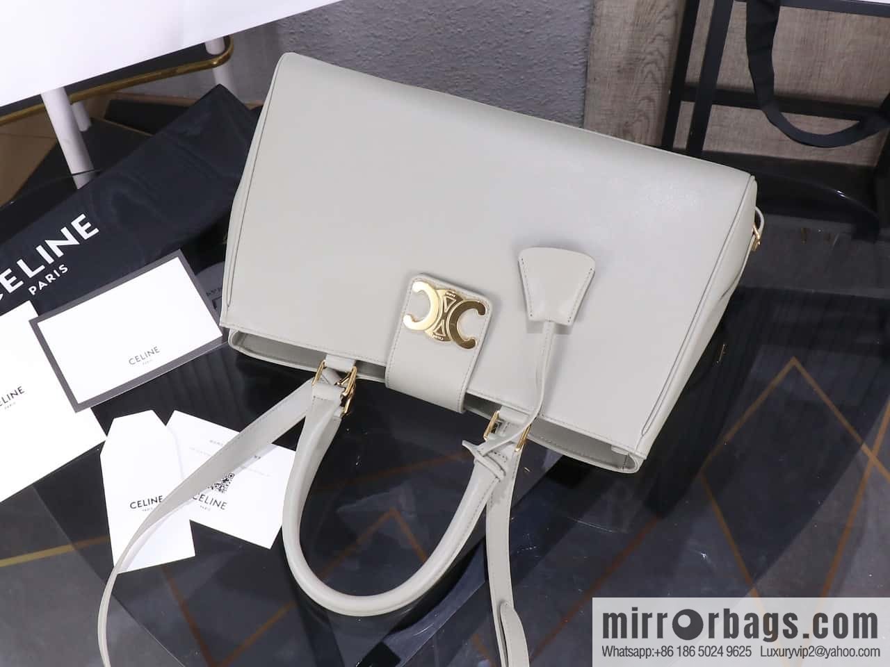 [Premium quality, all-steel hardware] TEEN TRIOMPHE calfskin handbag number: 188423BF4.07PO