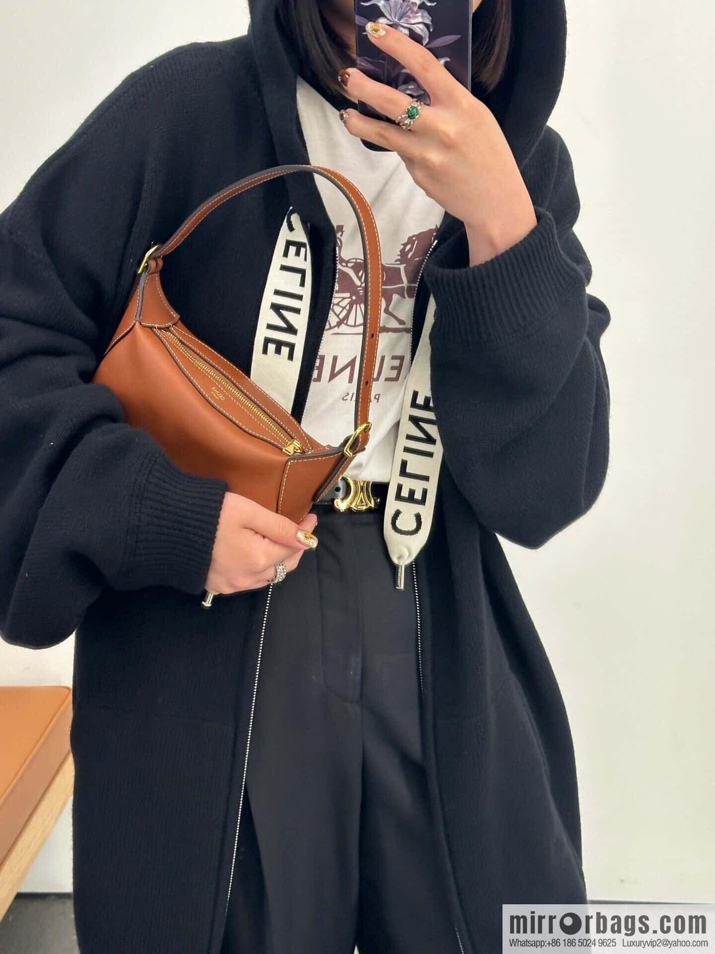 [Premium quality, all-steel hardware] CELINE new product | ROMY mini number: 115703