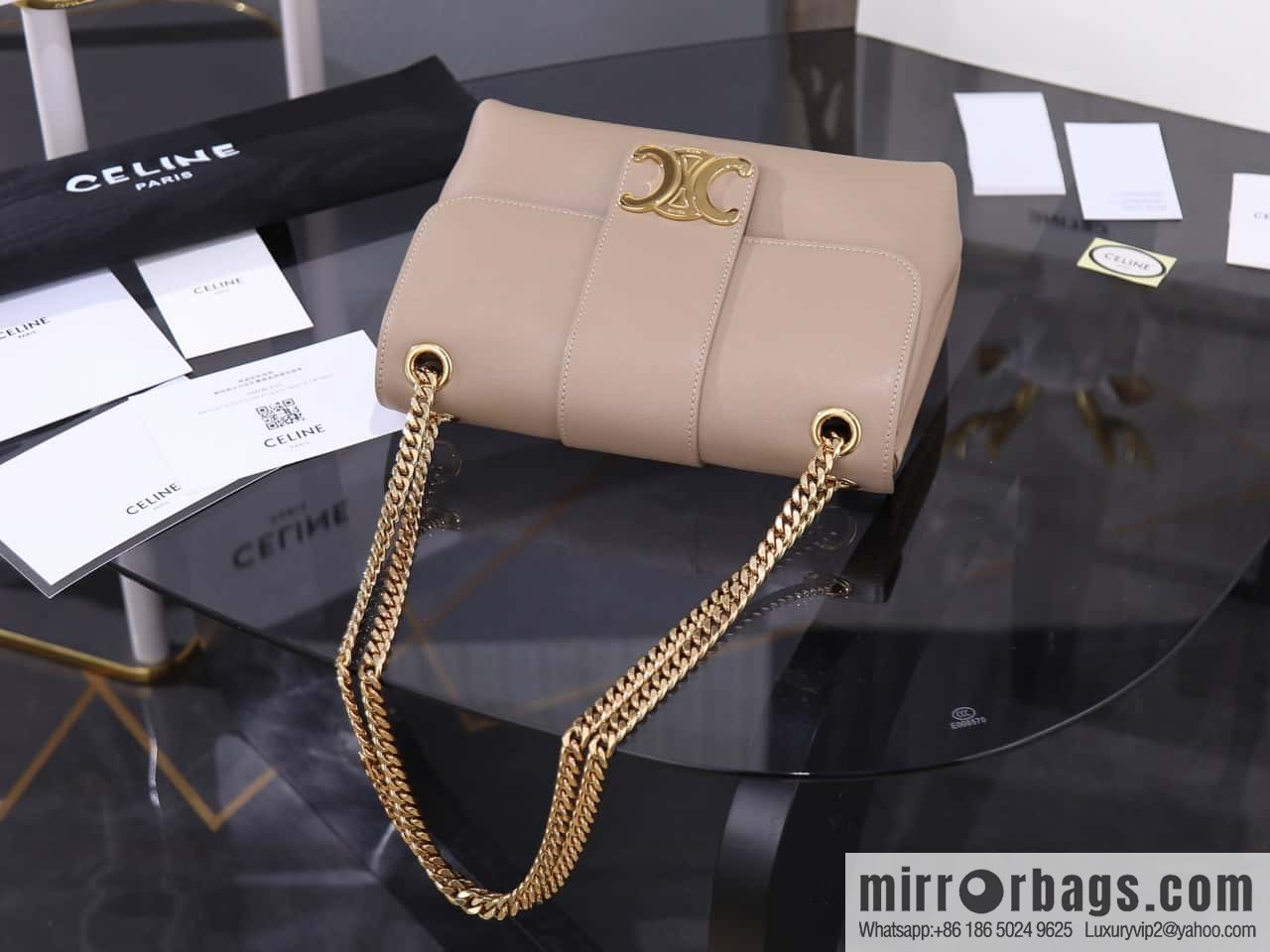 [Premium quality, all-steel hardware] VICTOIRE medium soft cow leather handbag number: 115853