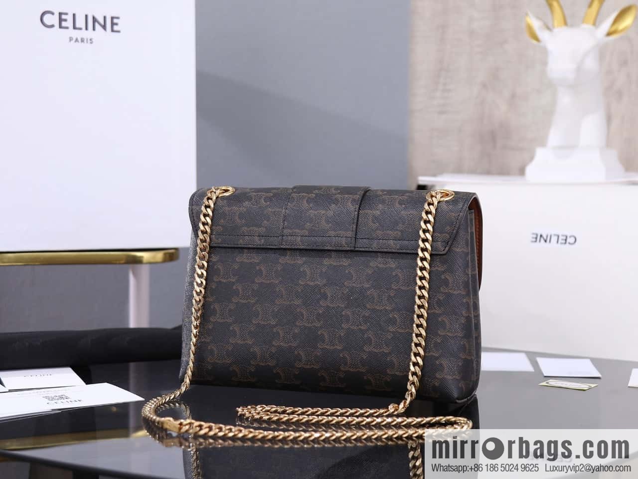 [Premium quality, all-steel hardware] VICTOIRE medium old flower cow leather handbag number: 115853 (copy)