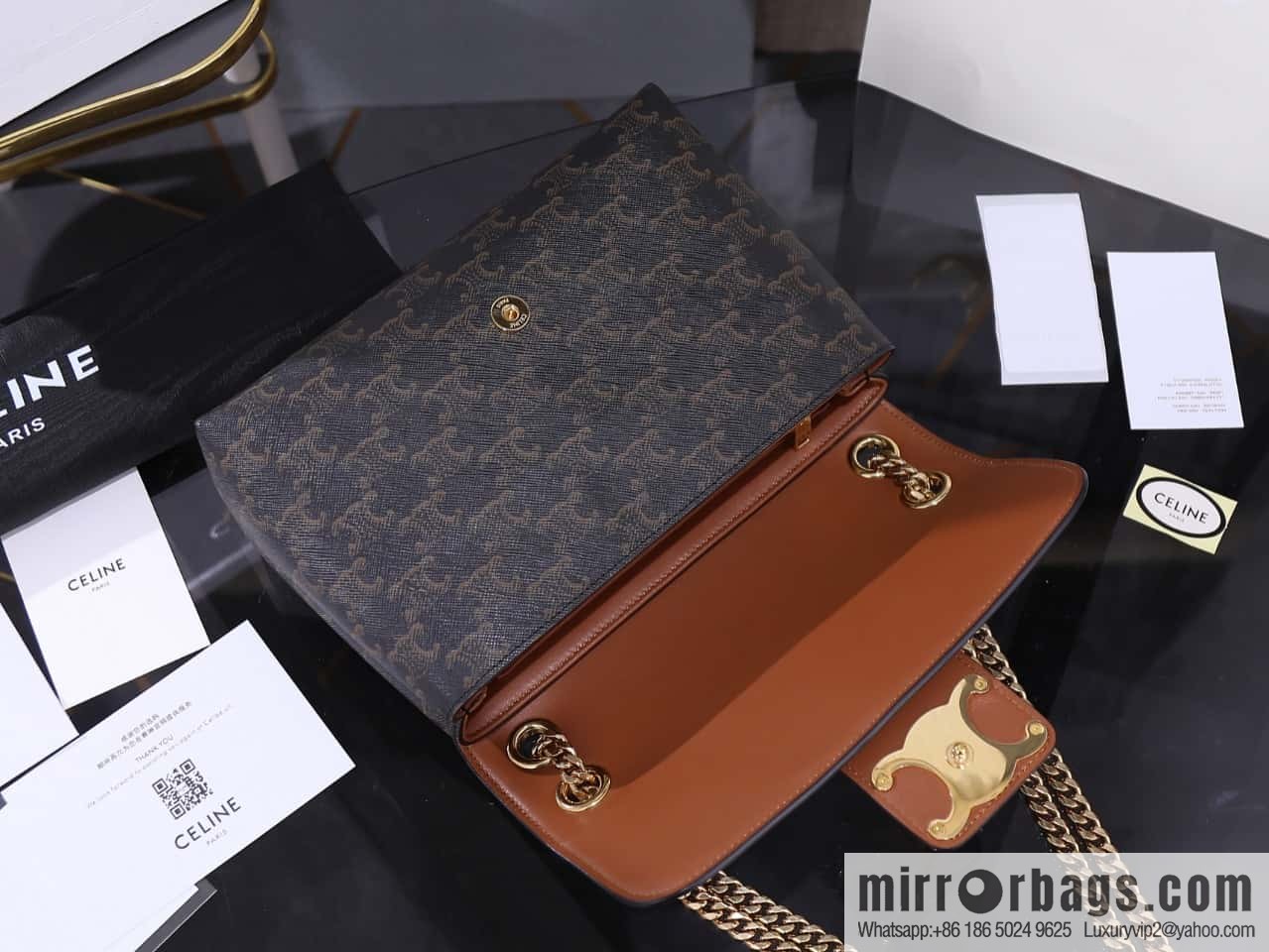 [Premium quality, all-steel hardware] VICTOIRE medium old flower cow leather handbag number: 115853 (copy)
