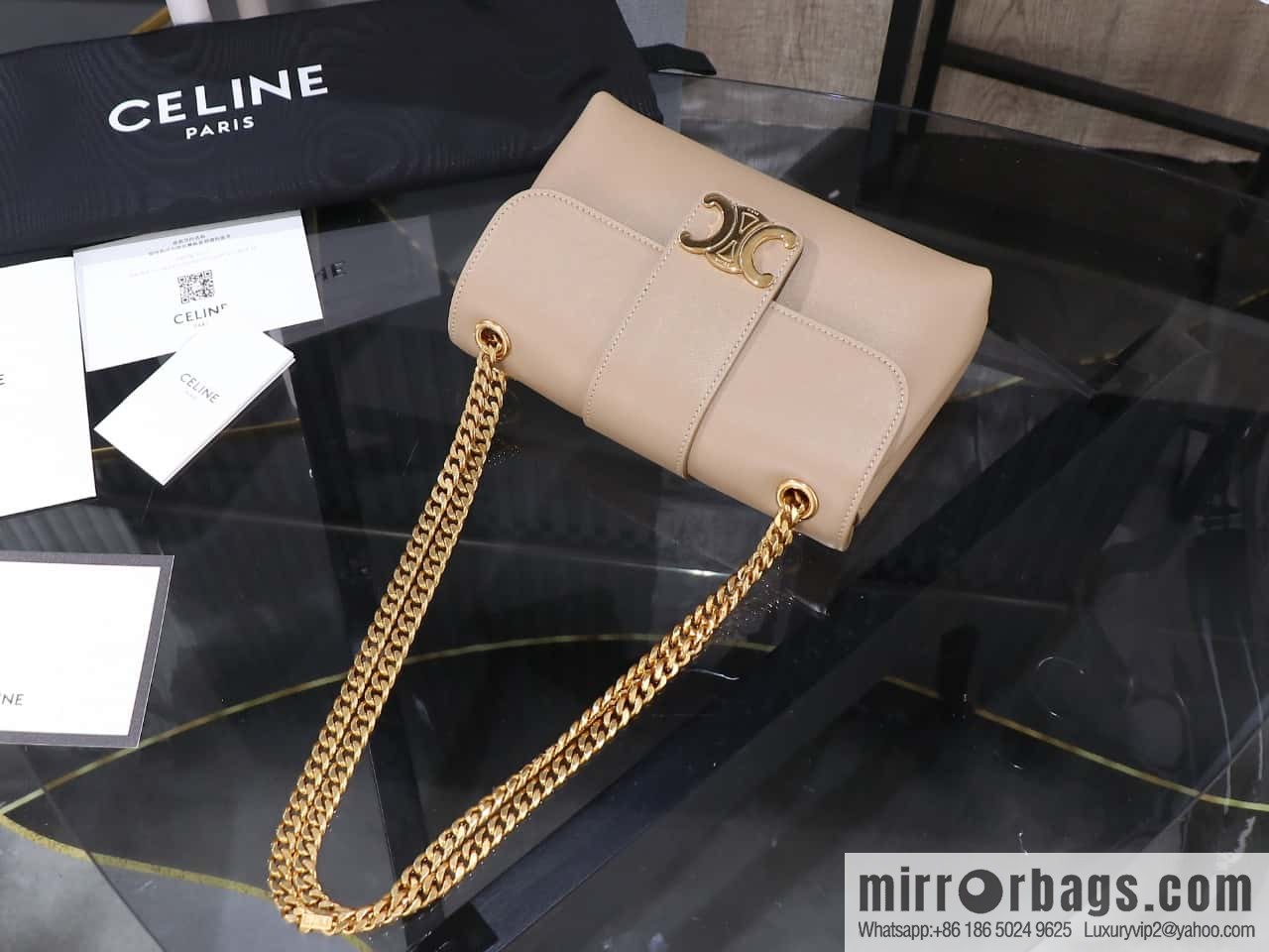 [Premium quality, all-steel hardware] TEEN VICTOIRE small soft cow leather handbag No.: 116593