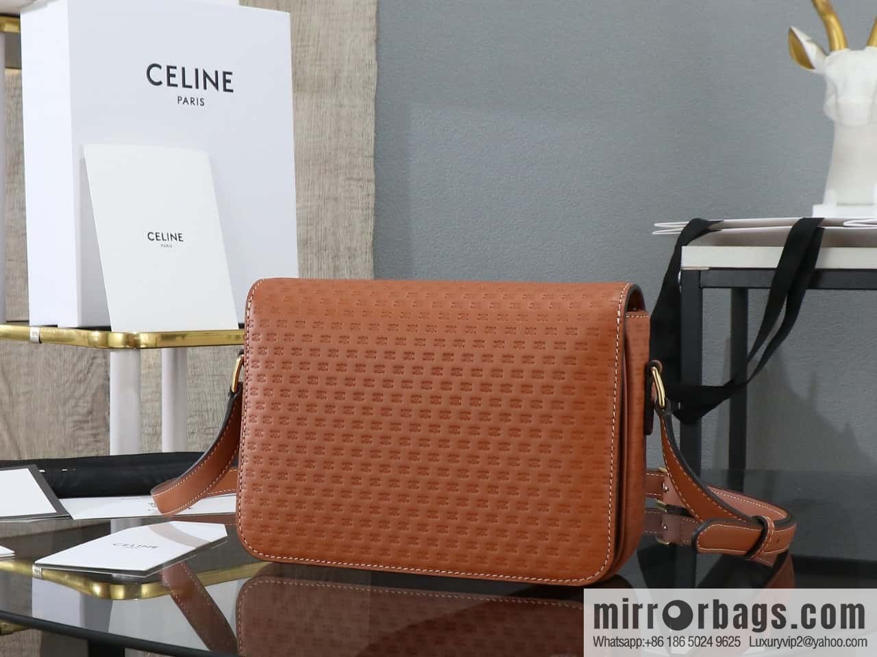 [Premium all-steel hardware] TEEN TRIOMPHE calfskin handbag No.: 188423BF4.07PO