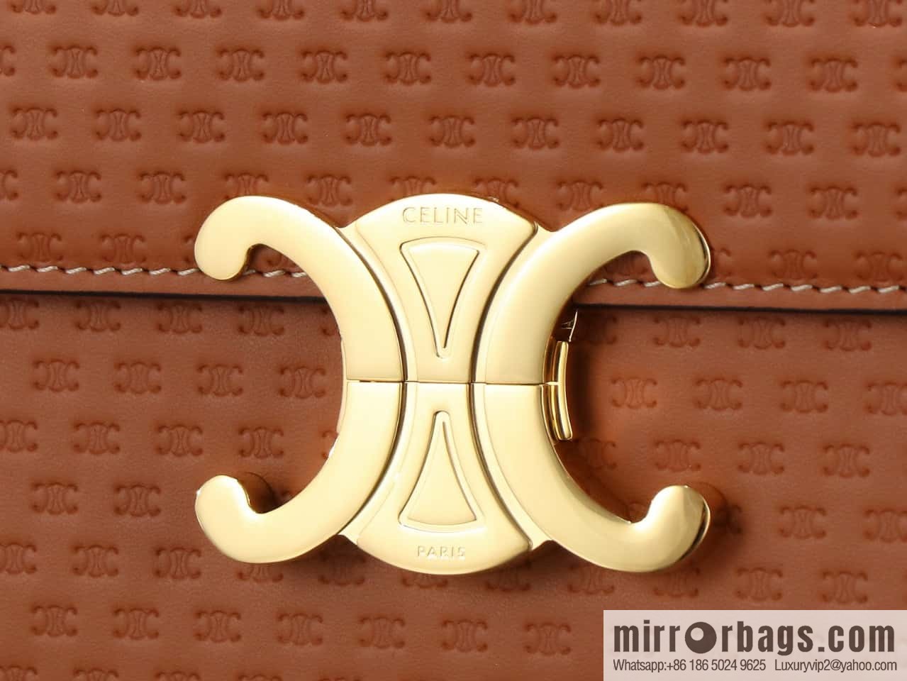 [Premium all-steel hardware] TEEN TRIOMPHE calfskin handbag No.: 188423BF4.07PO