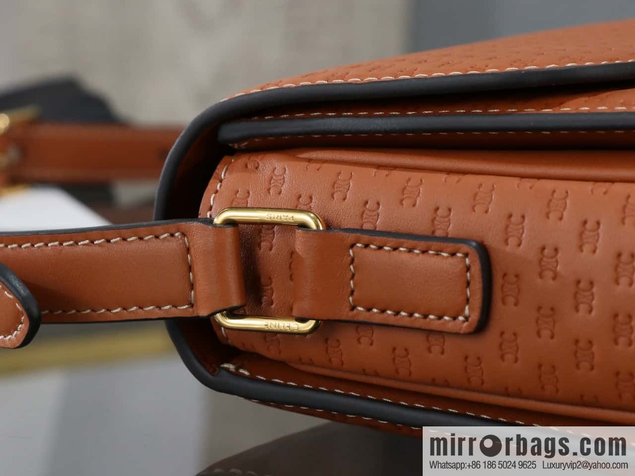 [Premium all-steel hardware] TEEN TRIOMPHE calfskin handbag No.: 188423BF4.07PO