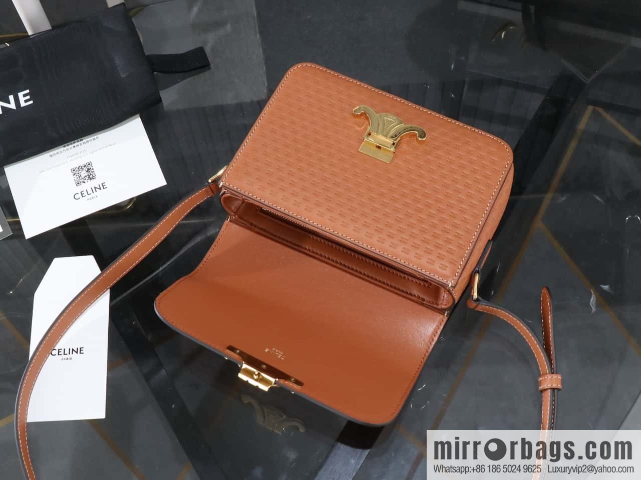 [Premium all-steel hardware] TEEN TRIOMPHE calfskin handbag No.: 188423BF4.07PO
