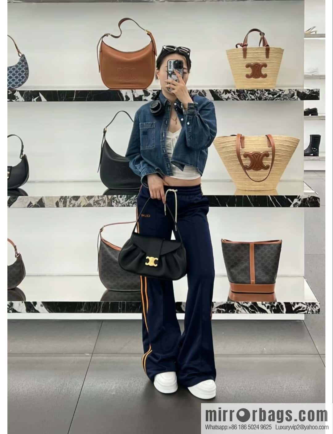 [Premium all-steel hardware] New CE spring and summer series new POLLY bag model number: 115633