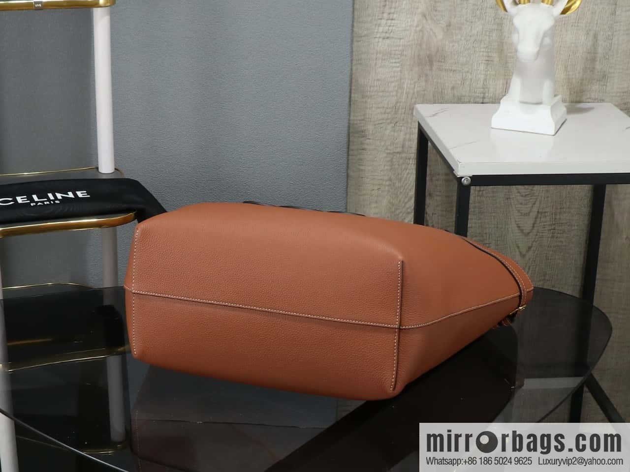 [Premium all-steel hardware] CABAS ANAS grained cow leather handbag No.: 116853ENY.04LU