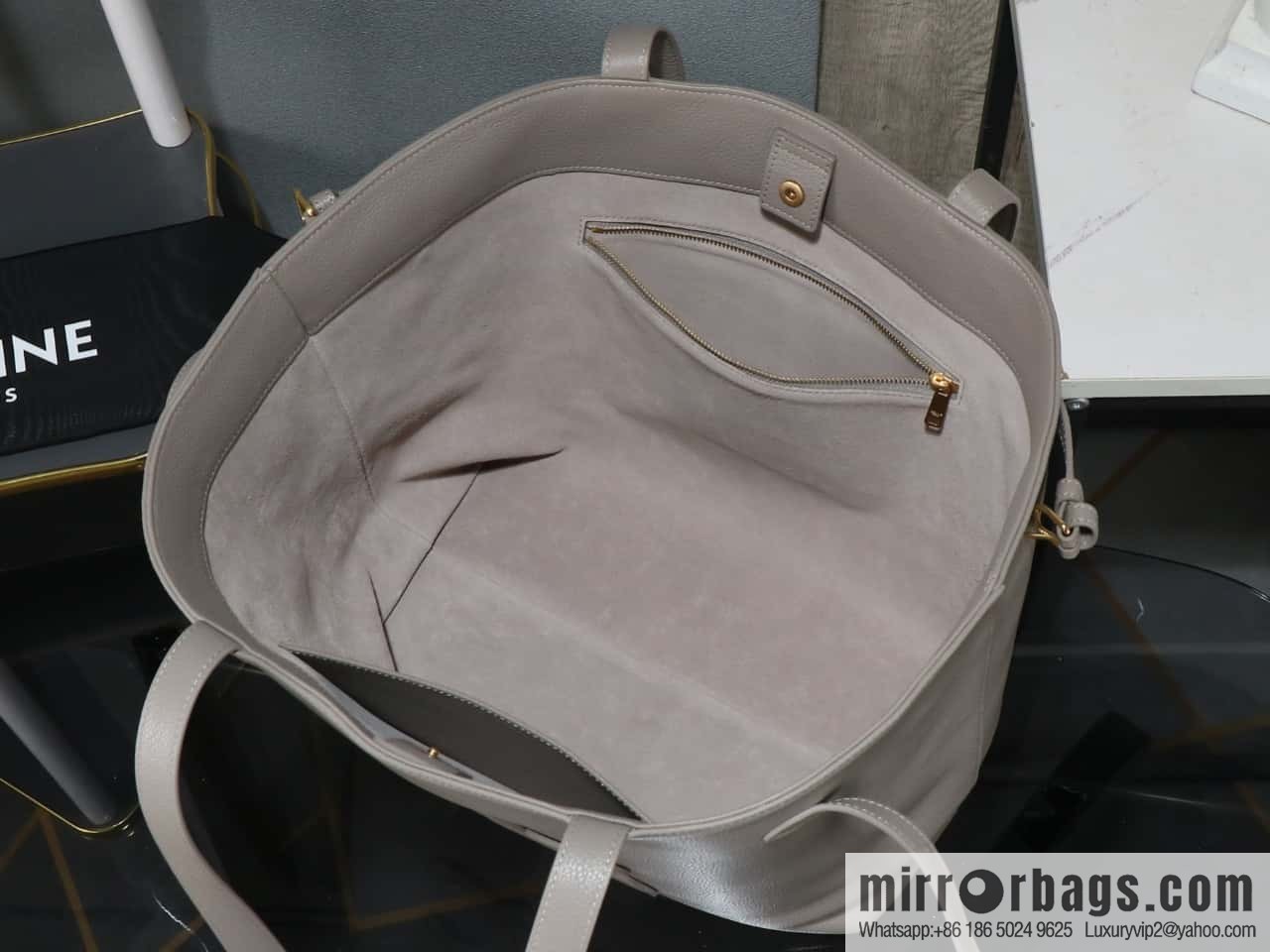 [Premium all-steel hardware] CABAS ANAS grained cow leather handbag No.: 116853ENY.04LU